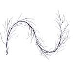 Vickerman X220918 6' Brown Frosted Twig Garland Battery Operated Warm White 3Mm Wide Angle LED Lights.