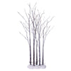 Vickerman X220940 4' Brown Frosted Twig Tree Grove Warm White 3Mm Wide Angle LED Lights 5 Piece Set.