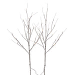 Vickerman X221530 30" White Birch Twig Branch Battery Operated Warm White 3Mm LED Lights 2 Per Box.