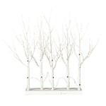 Vickerman X221535 30" White Birch Twig Tree Grove Warm White 3Mm Wide Angle LED Lights 5 Piece Set.