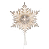 Vickerman X222111 11.5" LED White 6 Point Snowflake Tree Top Pure White Motion Light Cast.