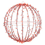 Vickerman X30LED08 324Lt X 30" Fold Flat Orange LED Jumbo Hanging Sphere.