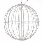 Vickerman X30LED31T 324Lt X 30" Fold Flat Red-Pure White-Blue LED Twinkle Jumbo Hanging Sphere.