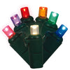 Vickerman X6G6700T 50 Multi-Colored Twinkle Wide Angle LED Light On Green Wire 25' Light Strand.