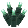 Vickerman X4G6704TPBG 70 Green Twinkle LED Light On Green Wire 4" Spacing X 24' Long Light Strand.