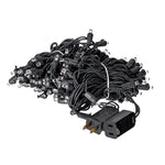 Vickerman X4K0011 100 Warm White Wide Angle LED Light On Black Wire 34' Christmas Light Strand