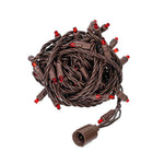 Vickerman X6B6653 50 Red Wide Angle Coaxial Non-Rectified LED Light 25' Long Christmas Light Strand.