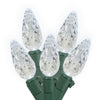 Vickerman X6G8805 200 Cool White C6 LED Light On Green Wire 100' Christmas Single Mold Light Strand