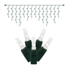 Vickerman X6G3109 70 Pure White M5 LED Icicle Light On Green Wire 9' Christmas Single Mold Light Strand