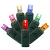 Vickerman X6G2700CSA 70 Multi-Colored Wide Angle LED Light On Green Wire 35' Light Strand.