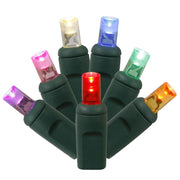 Vickerman X6G2700TCSA 70 Multi-Colored Twinkle Wide Angle LED Light On Green Wire 35' Light Strand.