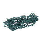 Vickerman X4G6671PBG 70 Warm White Coaxial Non-Rectified LED Light Strand Green Wire 23' Long Light Strand.