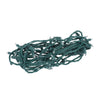 Vickerman X6G6651PBG 50 Warm White Wide Angle LED Light On Green Wire 25' Christmas Single Mold Light Strand