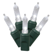 Vickerman X6G7509 50 Pure White Italian LED Light On Green Wire 25' Christmas Single Mold Light Strand