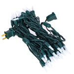 Vickerman X6G7561PBG 25' Frosted Warm White Single Mold Italian LED Christmas Light Set.