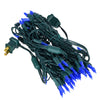 Vickerman X6G7562PBG 25' Frosted Blue Single Mold Italian LED Christmas Light Set.