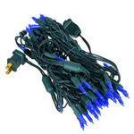 Vickerman X6G7562PBG 25' Frosted Blue Single Mold Italian LED Christmas Light Set.