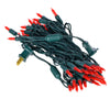 Vickerman X6G7563PBG 25' Frosted Red Single Mold Italian LED Christmas Light Set