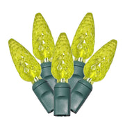 Vickerman X6G8533 50 Lime C6 LED Light On Green Wire 25' Christmas Single Mold Light Strand