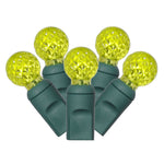 Vickerman X4G9133 100 Lime G12 LED Single Mold Light On Green Wire 34' Christmas Light Strand