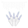 Vickerman X6W3205T 70 Cool White Twinkle M5 LED Icicle Light On White Wire 9' Light Strand.