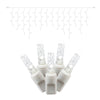 Vickerman X6W3109 70 Pure White M5 LED Icicle Light On White Wire 9' Christmas Single Mold Light Strand