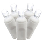 Vickerman X6W6509 50 Pure White Wide Angle LED Light On White Wire 25' Christmas Single Mold Light Strand