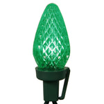 Vickerman X8GC724 25 Green C7 LED Light On Green Wire 16' Christmas Single Mold Light Strand