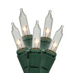 Vickerman X8GR051LED Warm White Dura-Lit LED Christmas Light Replacement Set. 50 Mini Lights Green Wire.