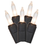 Vickerman X9BK501LED-0 50 Light LED Warm White Dura-Lit Mini Lights Black Wire
