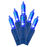 Vickerman X9BL302LED 35 LED Blue Dura-Lit Light On Blue Wire 26' Christmas Light Strand
