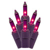Vickerman X9MV345LED 35 LED Mauve Dura-Lit Light On Mauve Wire 26' Christmas Light Strand