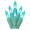 Vickerman X9SB301LED 35 LED Sky Blue Dura-Lit Light On Sky Blue Wire 26' Christmas Light Strand