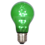 Vickerman XA19T14 A19 Green Transparent Glass LED Replacement Bulb