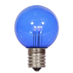 Vickerman XG50T12 G50 Blue Transparent Glass LED Replacement Bulb