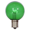 Vickerman XG50T14 G50 Green Transparent Glass LED Replacement Bulb