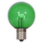 Vickerman XG50T14 G50 Green Transparent Glass LED Replacement Bulb