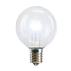 Vickerman XG50T15 G50 Cool White Transparent Glass LED Replacement Bulb