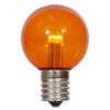 Vickerman XG50T18 G50 Amber Transparent Glass LED Replacement Bulb