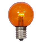 Vickerman XG50T18 G50 Amber Transparent Glass LED Replacement Bulb