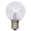 Vickerman XG50T1P G50 Pure White Transparent Glass LED Replacement Bulb