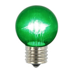 Vickerman XLED2654 Green Glass G50 Transparent LED Replacement Bulb 5 Per Box