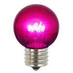 Vickerman XLED2656 Purple Glass G50 Transparent LED Replacement Bulb 5 Per Box