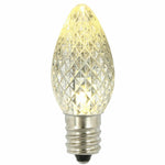 Vickerman XLED5C71 Warm White Faceted C7 LED Replacement Bulb 5 Per Bag