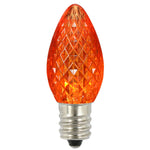 Vickerman XLEDC78T-25 C7 LED Orange Faceted Twinkle Bulb Package Of 25
