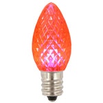 Vickerman XLEDC79-25 C7 LED Pink Faceted Replacement Bulb Package Of 25