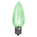 Vickerman XLEDC7E-25 C7 LED Lime Faceted Replacement Bulb Package Of 25