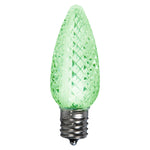 Vickerman XLEDC7ET-25 C7 LED Lime Faceted Twinkle Bulb Package Of 25