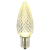 Vickerman XLEDC91-25 C9 LED Warm White Faceted Replacement Bulb Package Of 25