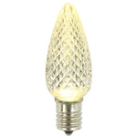 Vickerman XLEDC91T-25 C9 LED Warm White Faceted Twinkle  Replacement Bulb Package Of 25